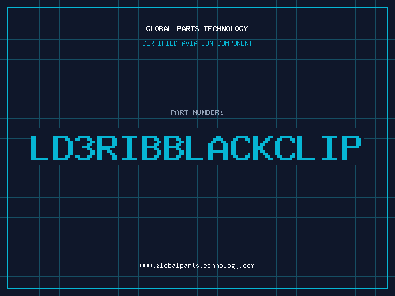 Aviation Part LD3RIBBLACKCLIP