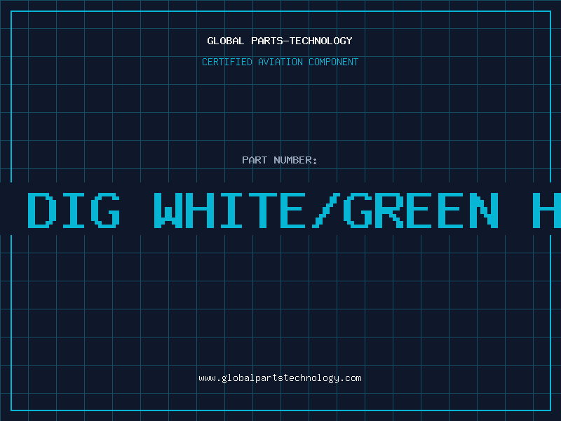 Aviation Part LED 2 DIG WHITE/GREEN HI O/P