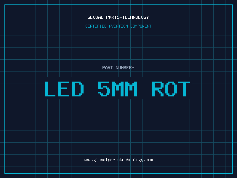 Aviation Part LED 5MM ROT