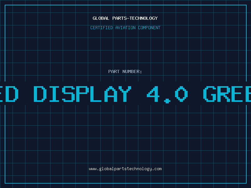 Aviation Part LED DISPLAY 4.0 GREEN