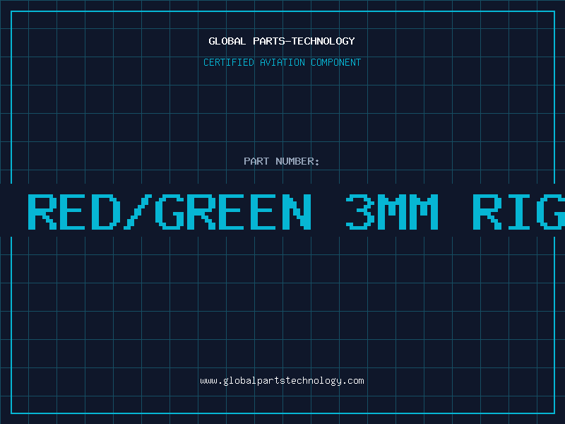 Aviation Part LED TH RED/GREEN 3MM RIGHT ANG