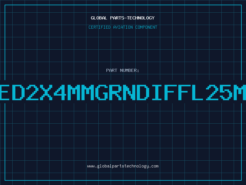 Aviation Part LED2X4MMGRNDIFFL=25MM