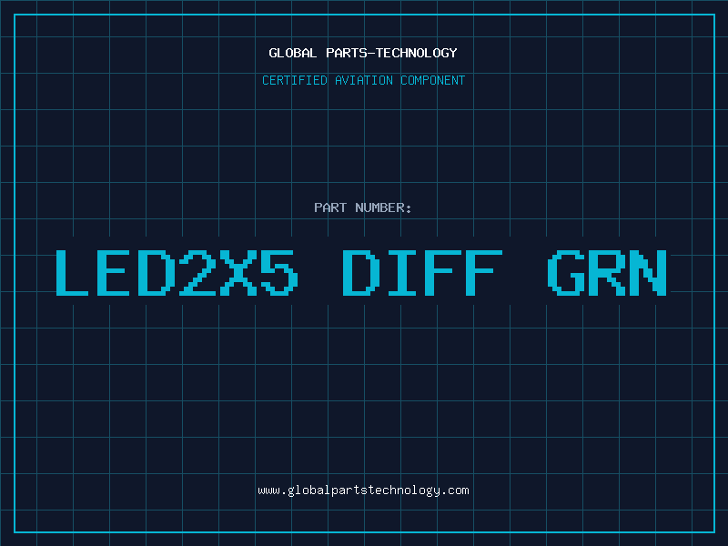 Aviation Part LED2X5 DIFF GRN