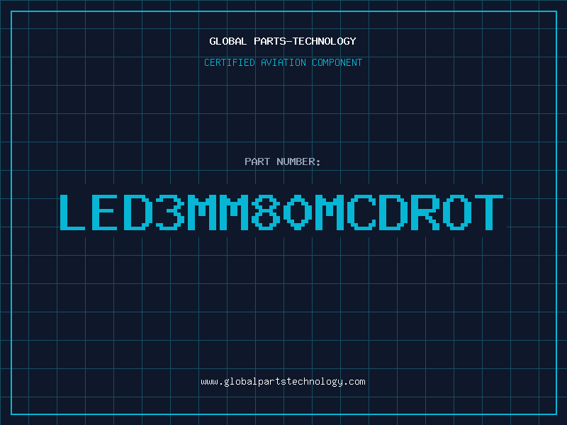 Aviation Part LED3MM80MCDROT