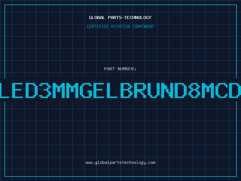 Aviation Part LED3MMGELBRUND8MCD