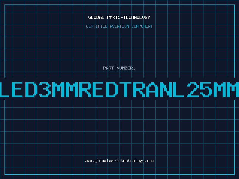 Aviation Part LED3MMREDTRANL=25MM