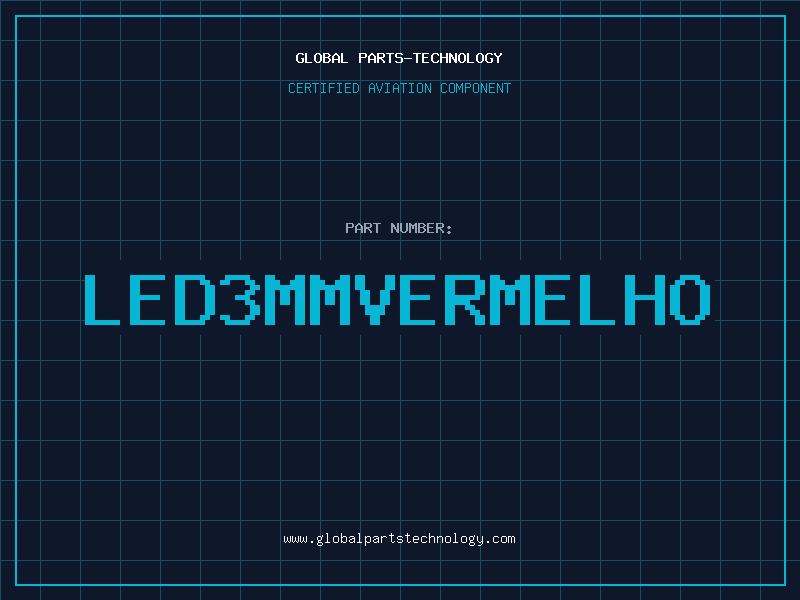 Aviation Part LED3MMVERMELHO