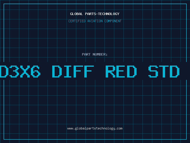 Aviation Part LED3X6 DIFF RED STD RE