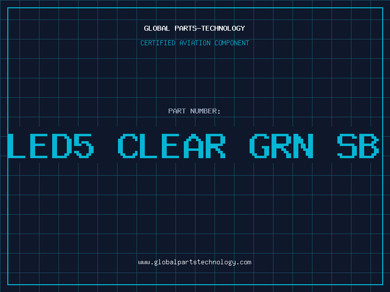 Aviation Part LED5 CLEAR GRN SB