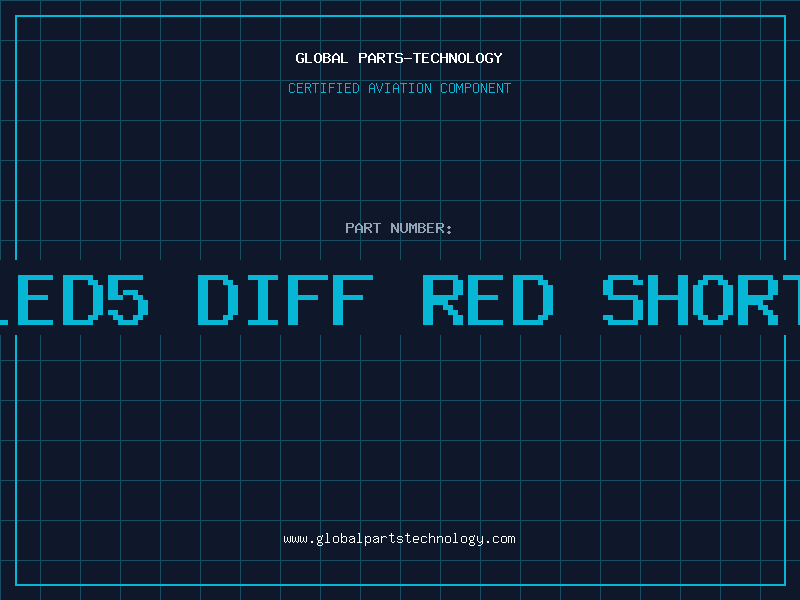 Aviation Part LED5 DIFF RED SHORT