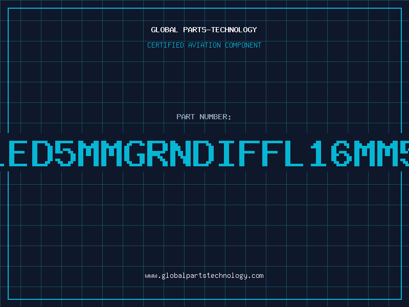 Aviation Part LED5MMGRNDIFFL=16MM5