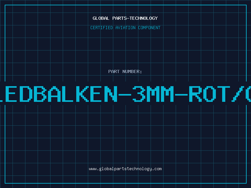 Aviation Part LEDBALKEN-3MM-ROT/G