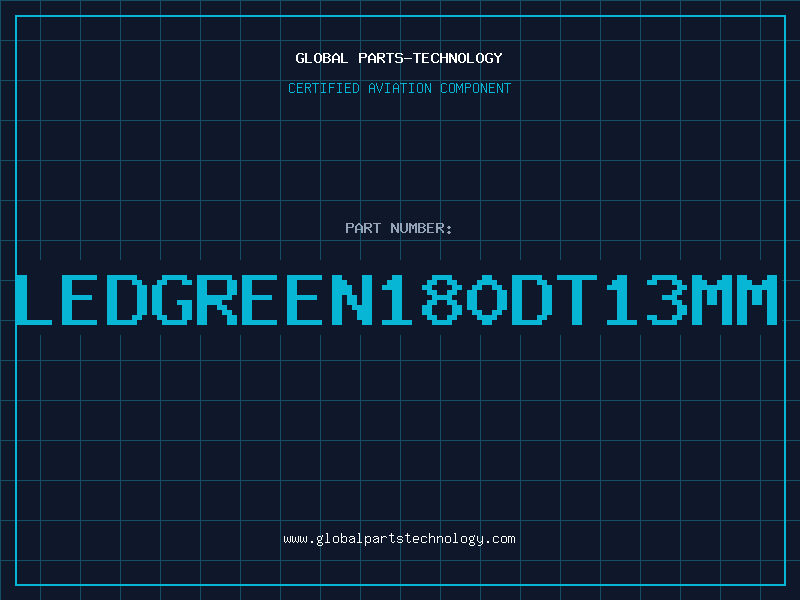 Aviation Part LEDGREEN180DT13mm