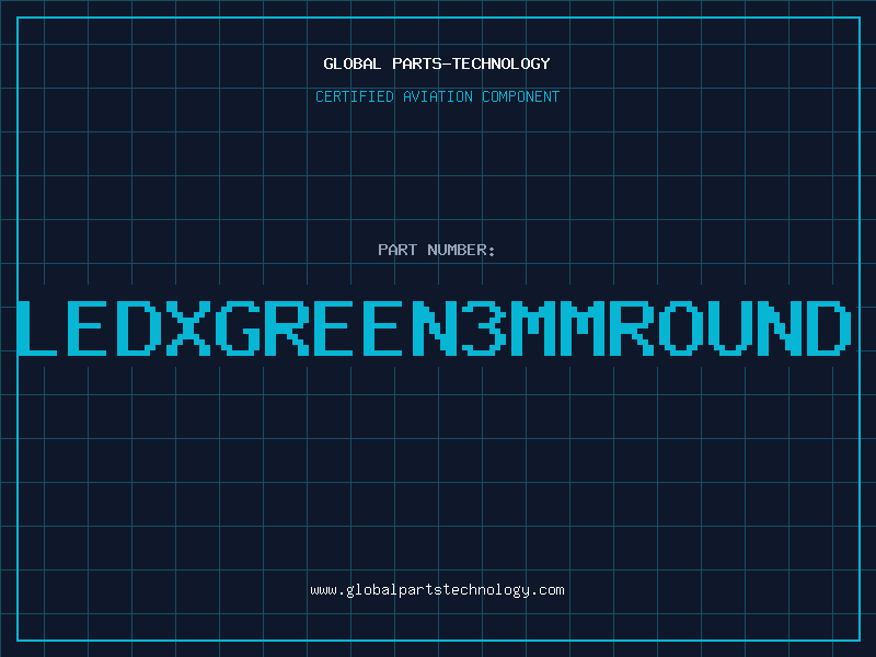 Aviation Part LEDXGREEN3mmROUND