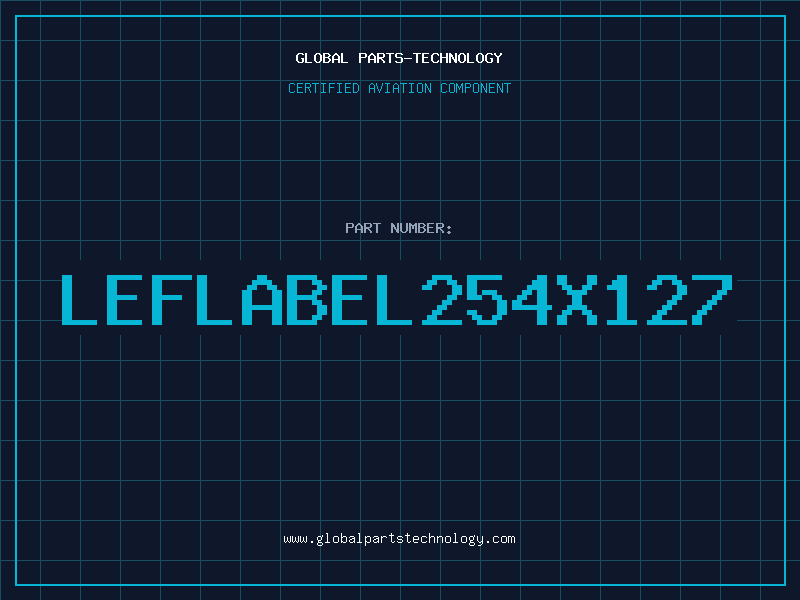 Aviation Part LEFLABEL254X127