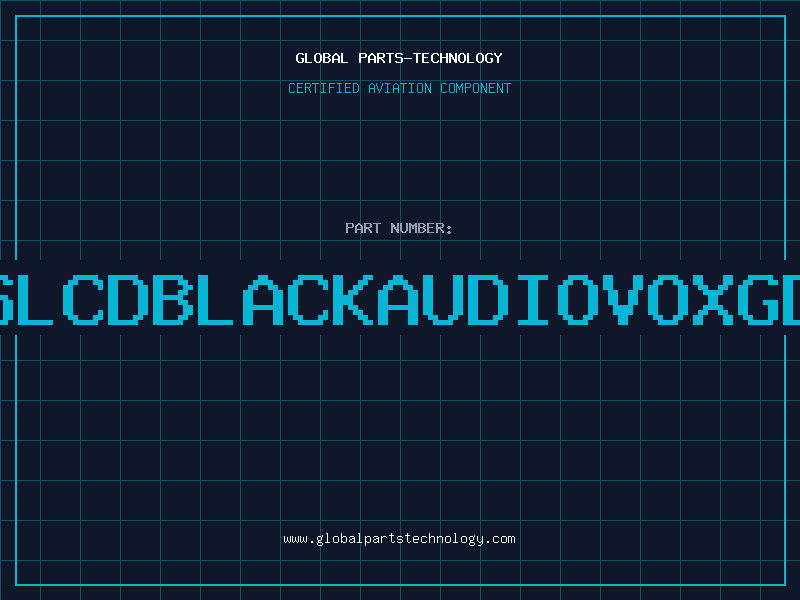 Aviation Part LENSLCDBLACKAUDIOVOXGD588
