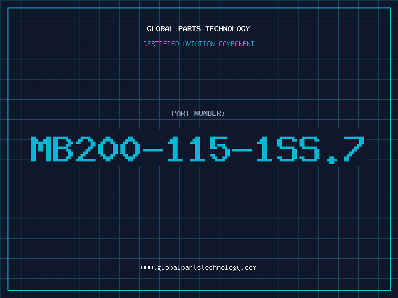 Aviation Part MB200-115-1SS.7