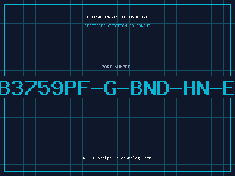 Aviation Part MB3759PF-G-BND-HN-EF