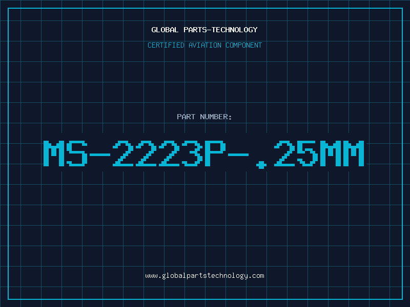 Aviation Part MS-2223P-.25mm