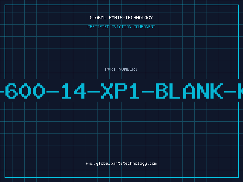 Aviation Part MS-600-14-XP1-BLANK-KUL