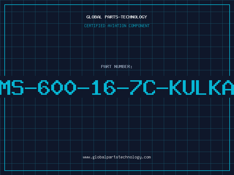Aviation Part MS-600-16-7C-KULKA
