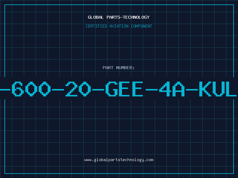 Aviation Part MS-600-20-GEE-4A-KULKA