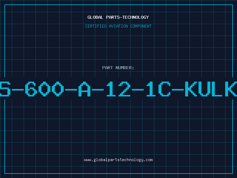 Aviation Part MS-600-A-12-1C-KULKA