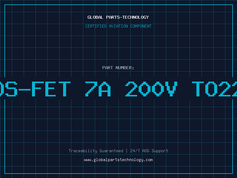 Aviation Part N-CH PWR-MOS-FET 7A 200V TO220 RoHSconf