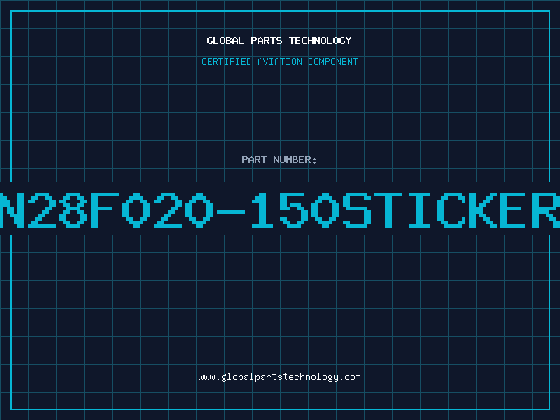 Aviation Part N28F020-150STICKER