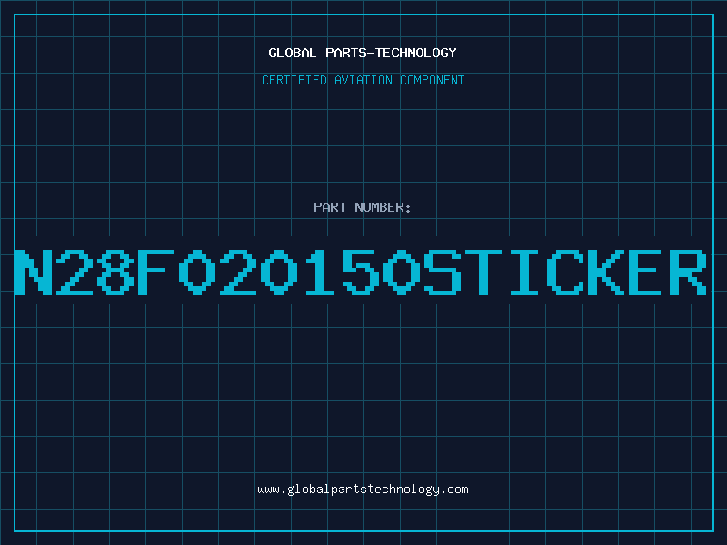 Aviation Part N28F020150STICKER