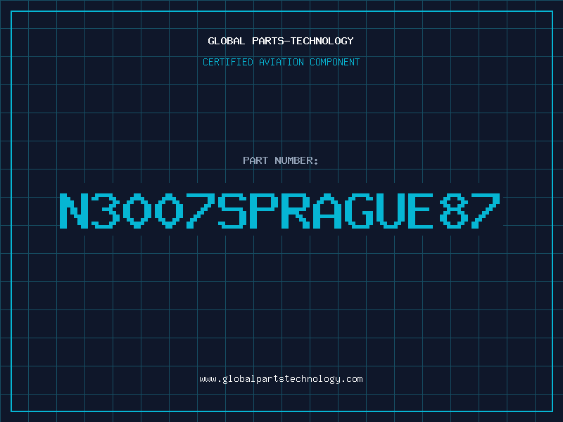 Aviation Part N3007SPRAGUE87