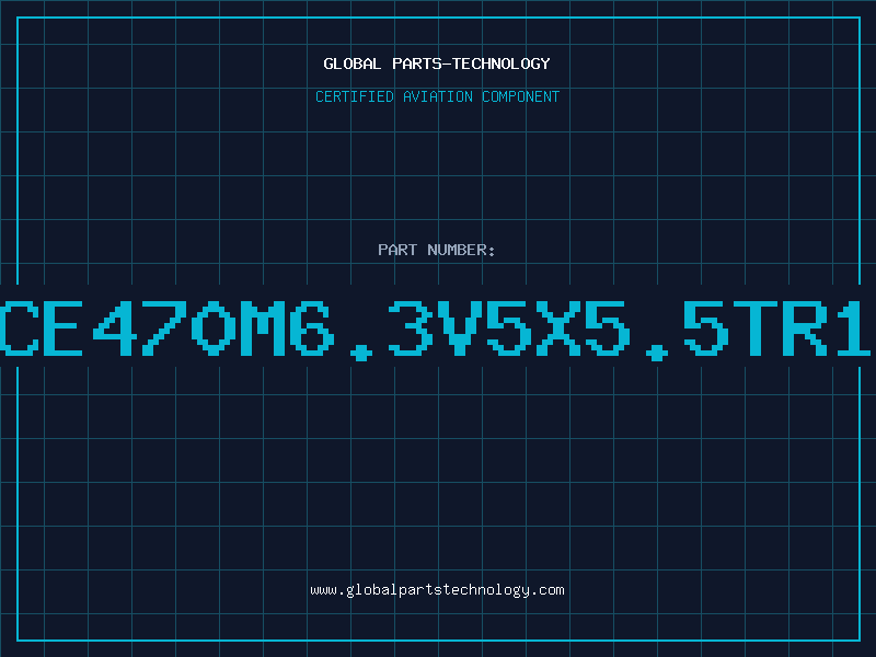 Aviation Part NACE470M6.3V5X5.5TR13F