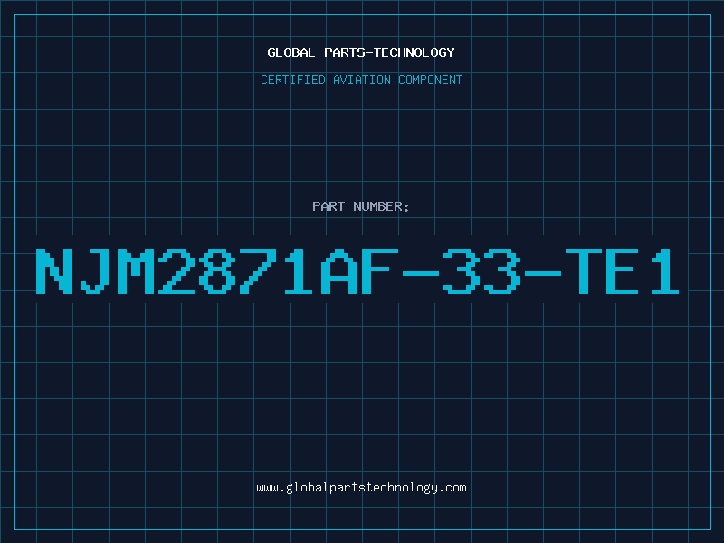 Aviation Part NJM2871AF-33-TE1