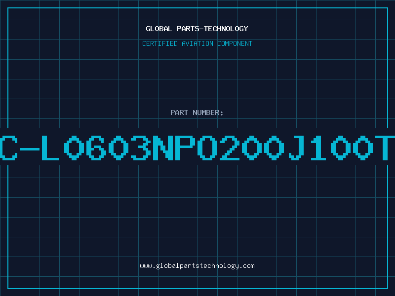 Aviation Part NMC-L0603NPO200J100TRP