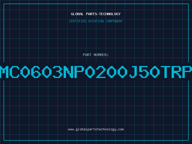 Aviation Part NMC0603NP0200J50TRPF