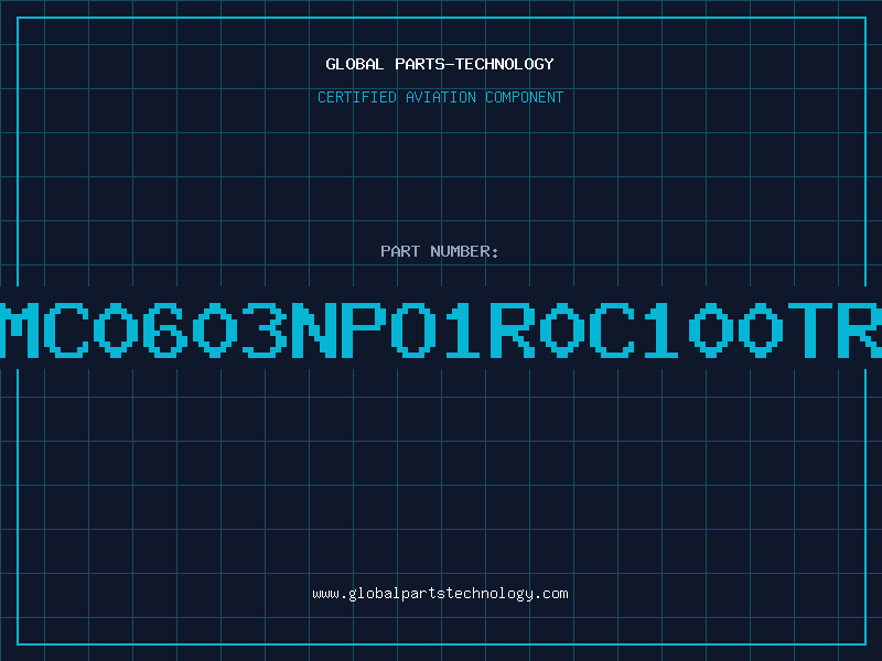 Aviation Part NMC0603NPO1R0C100TRP