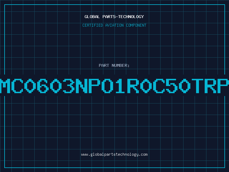 Aviation Part NMC0603NPO1R0C50TRPT