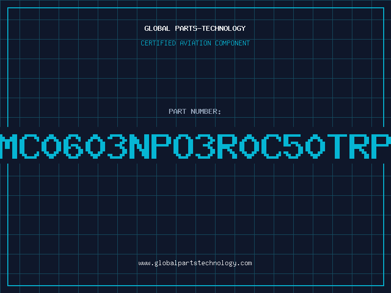 Aviation Part NMC0603NPO3R0C50TRPF