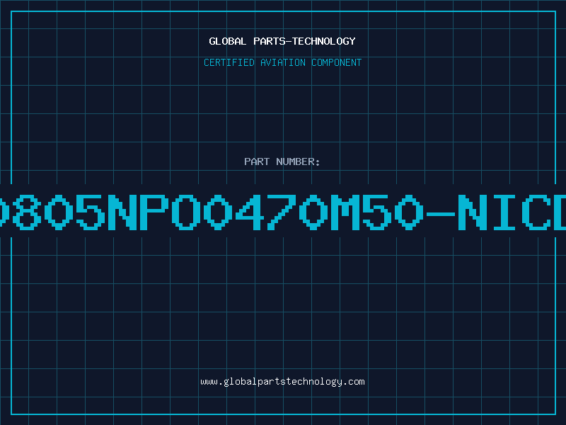 Aviation Part NMC0805NPO0470M50-NICDC92