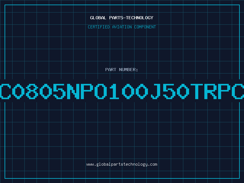 Aviation Part NMC0805NPO100J50TRPCIS