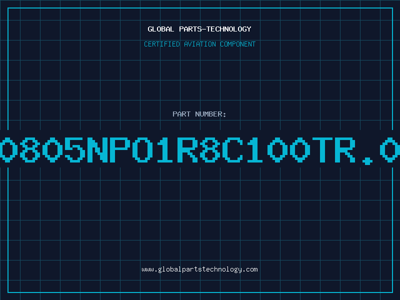 Aviation Part NMC0805NPO1R8C100TR.040T