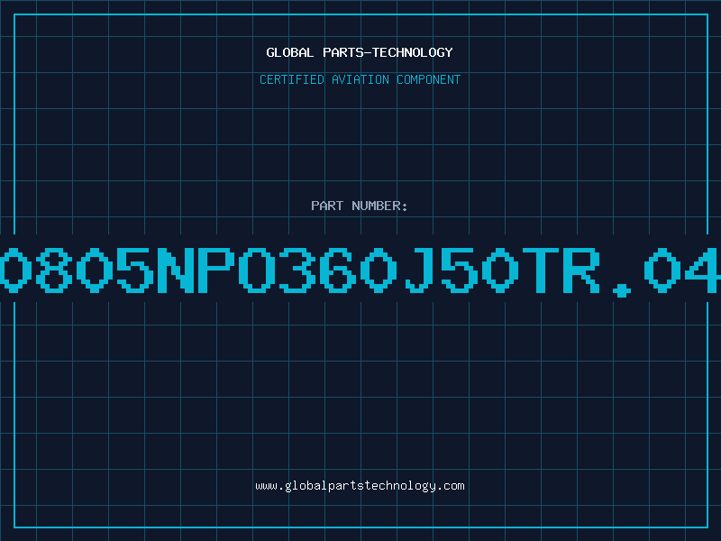 Aviation Part NMC0805NPO360J50TR.040TM