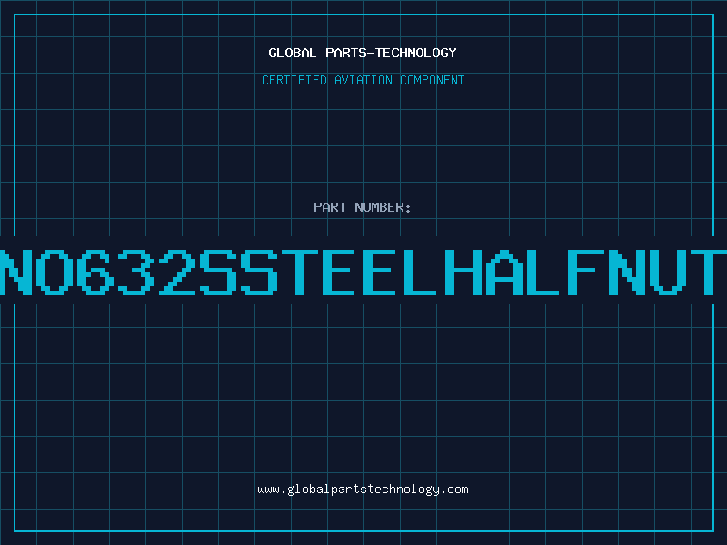 Aviation Part NO632SSTEELHALFNUT