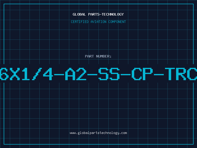 Aviation Part NO6X1/4-A2-SS-CP-TRC-B