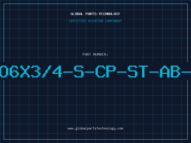Aviation Part NO6X3/4-S-CP-ST-AB-Z