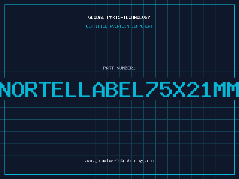 Aviation Part NORTELLABEL75X21mm