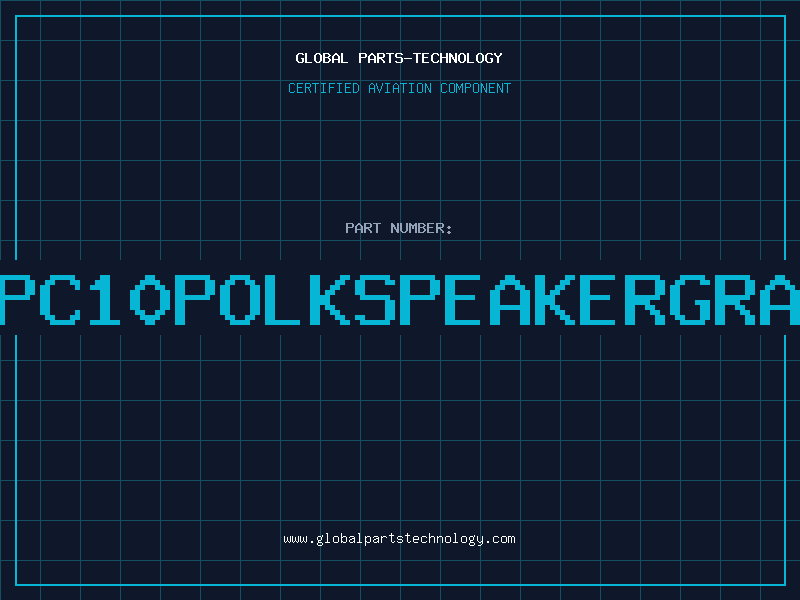 Aviation Part NPC10POLKSPEAKERGRAY