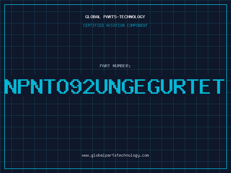 Aviation Part NPNTO92UNGEGURTET