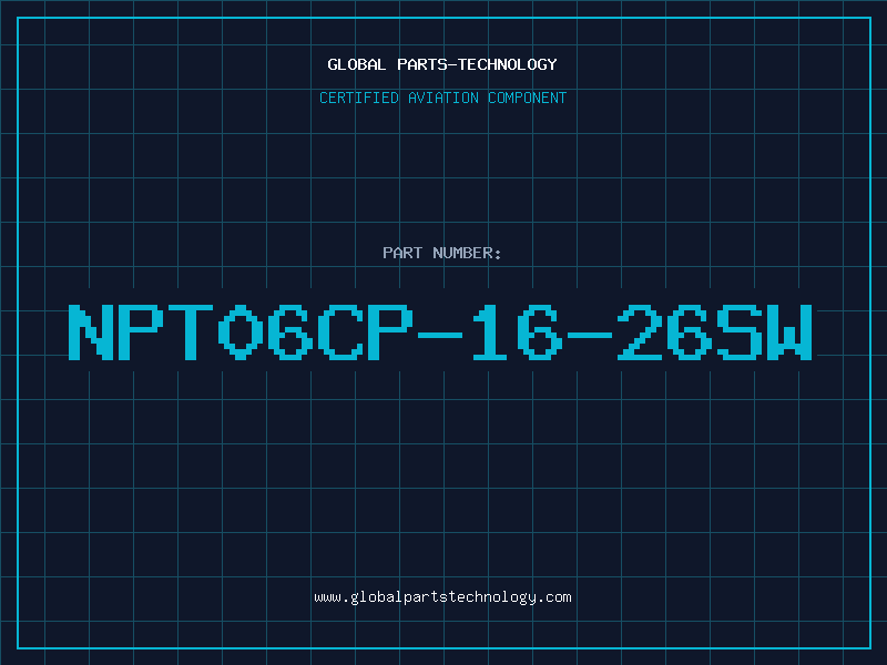 Aviation Part NPT06CP-16-26SW