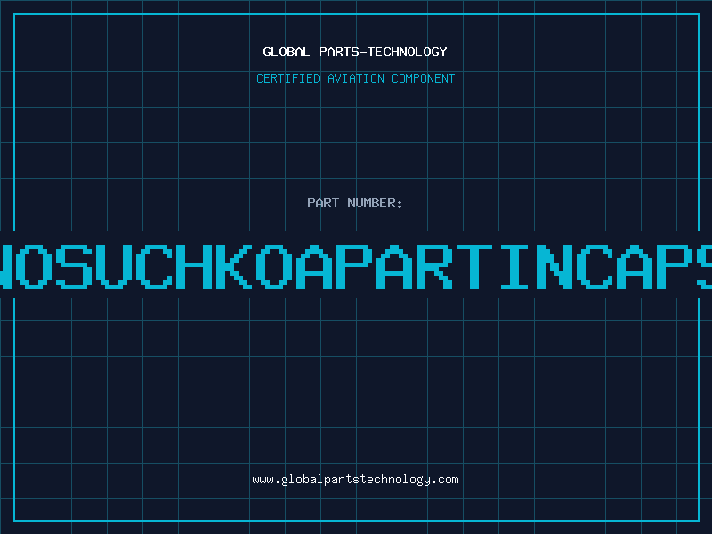 Aviation Part Nosuchkoapartincaps